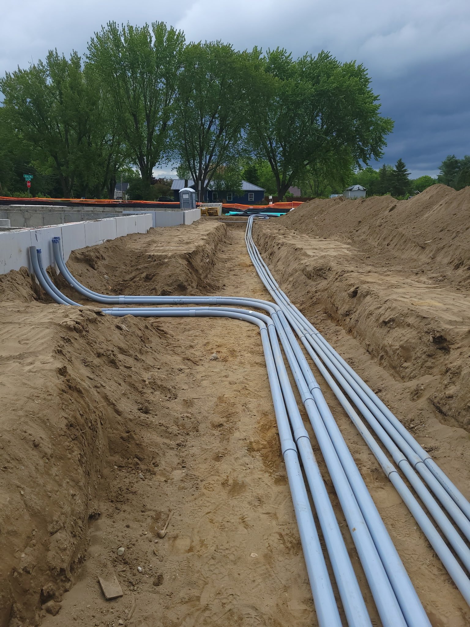 Finished underground conduit installation